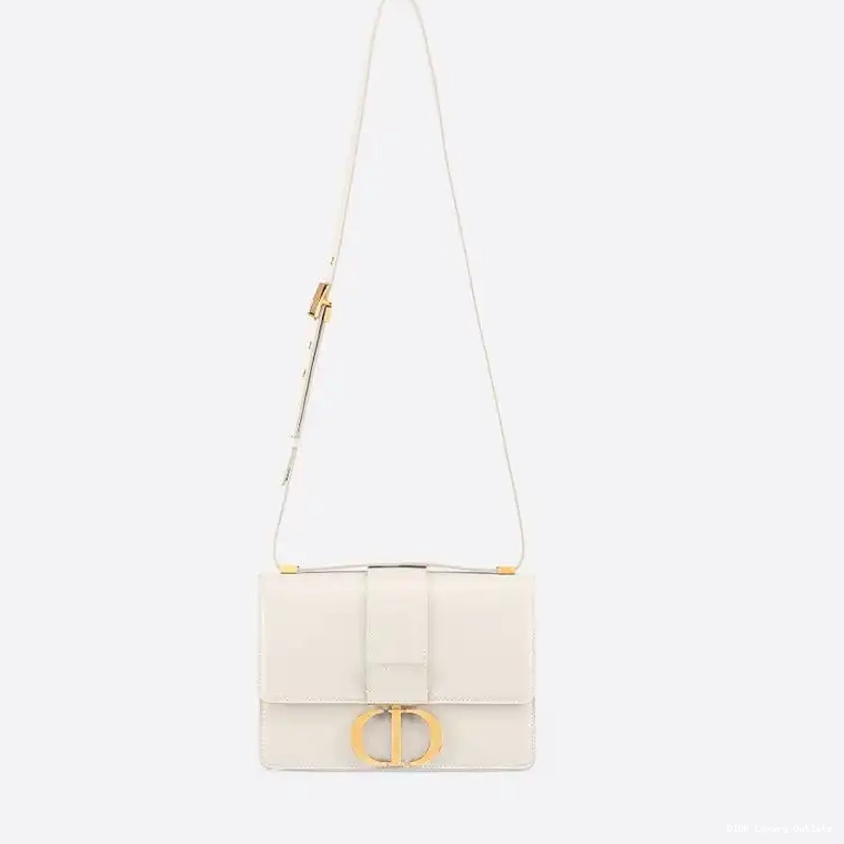 Cheap Box 30 White Dior Calfskin Montaigne Bag 0628 Luxury
